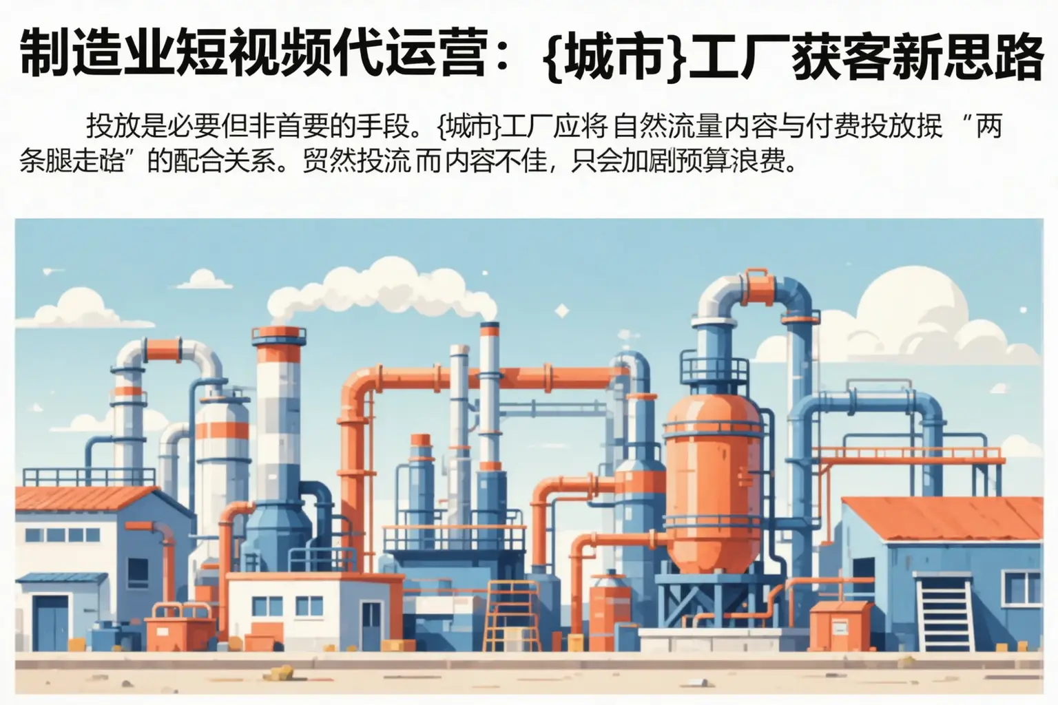 制造业短视频代运营:绥化工厂获客新思路