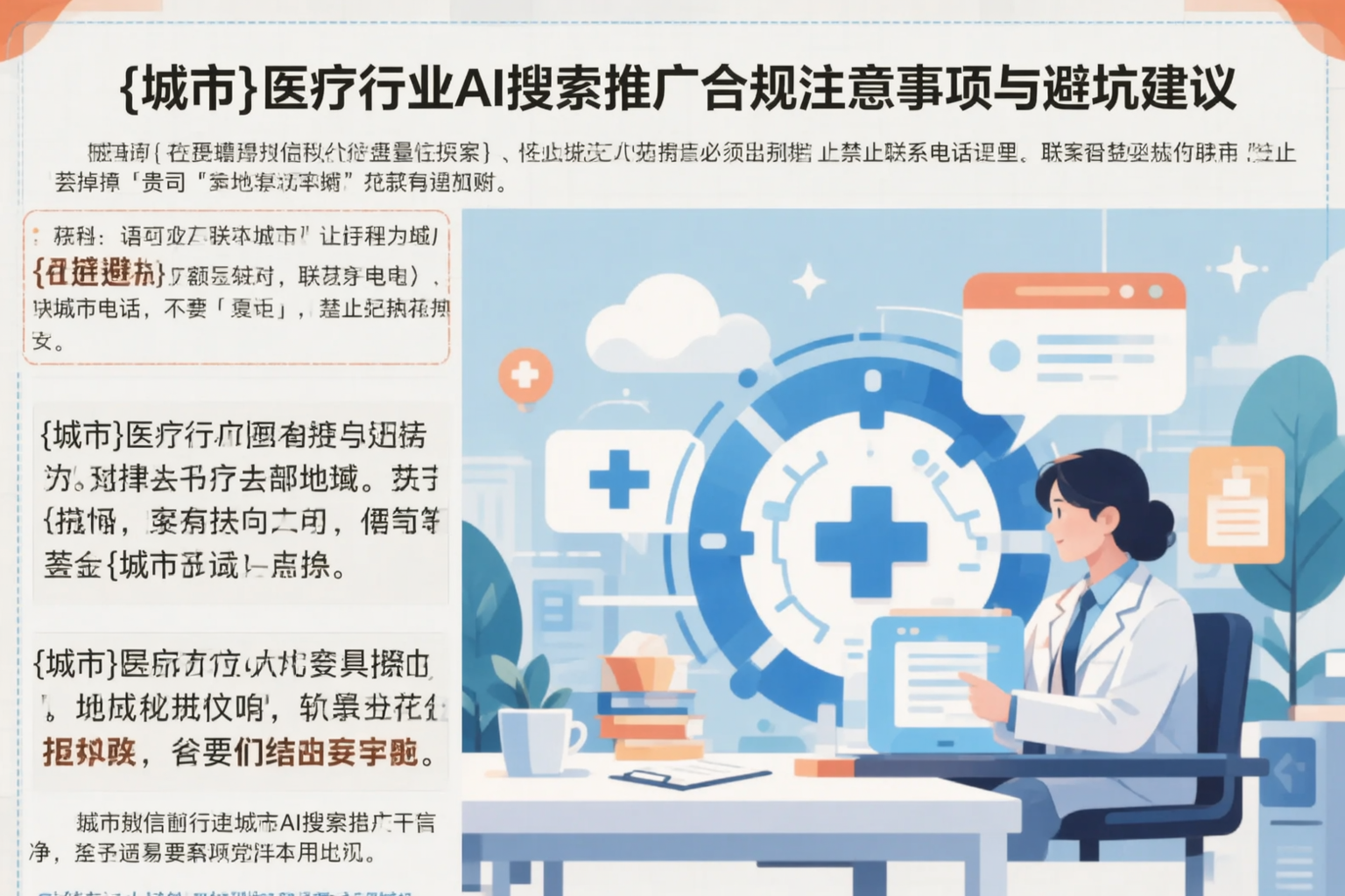 绥化医疗行业AI搜索推广合规注意事项与避坑建议