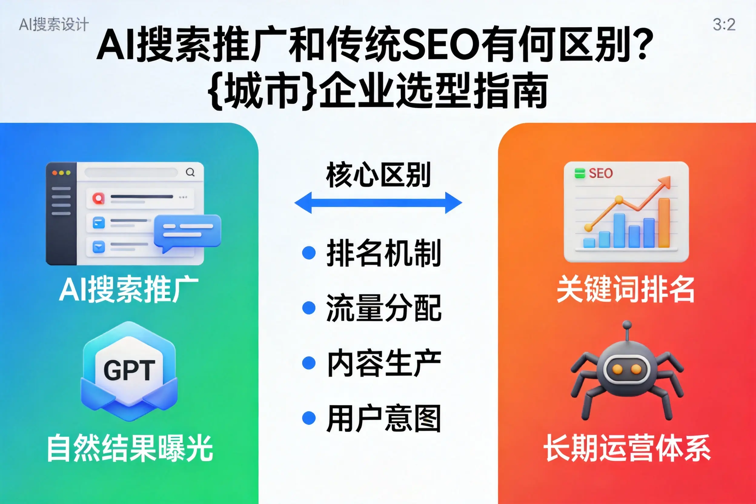 AI搜索推广和传统SEO有何区别？绥化企业选型指南