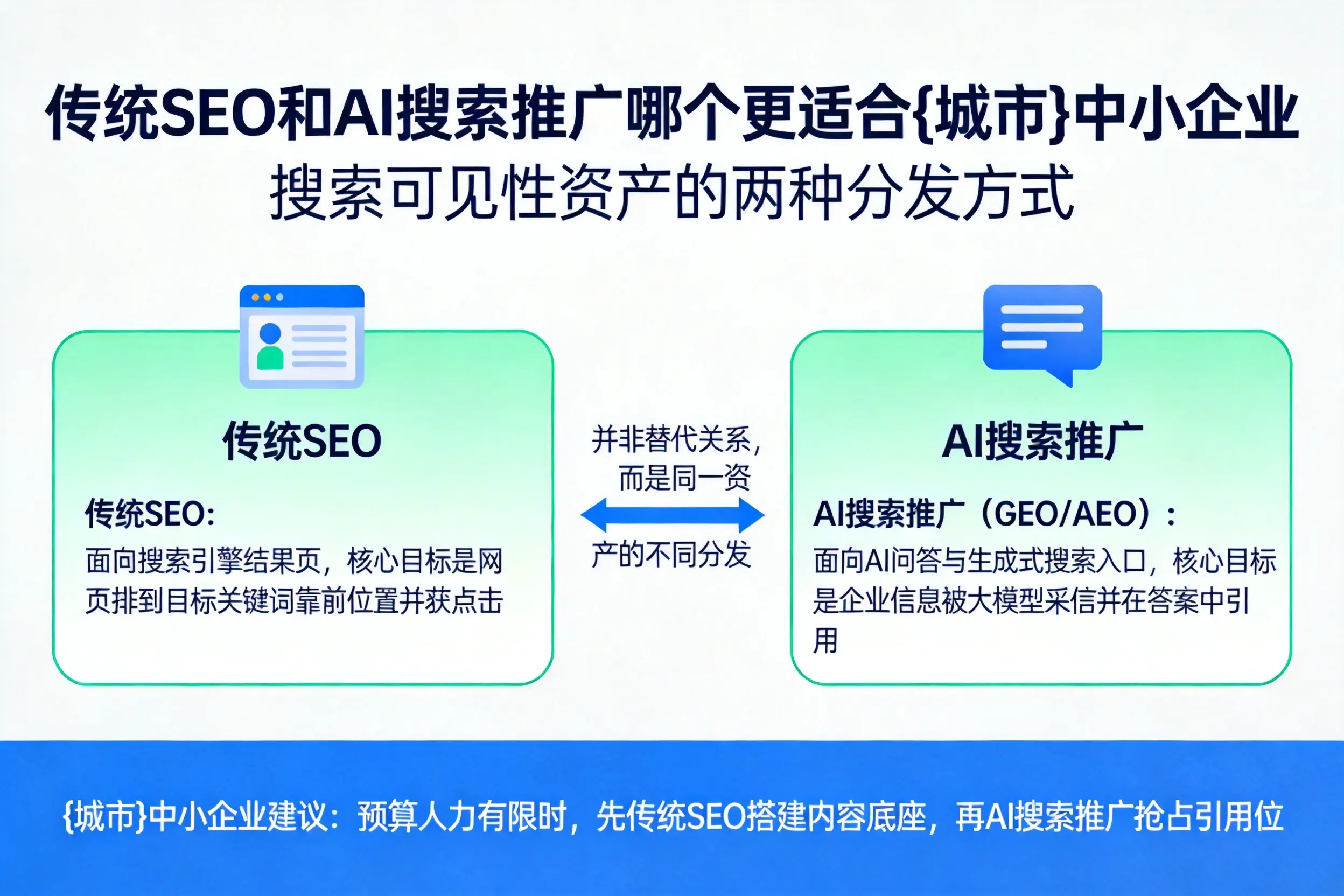 传统SEO和AI搜索推广哪个更适合绥化中小企业