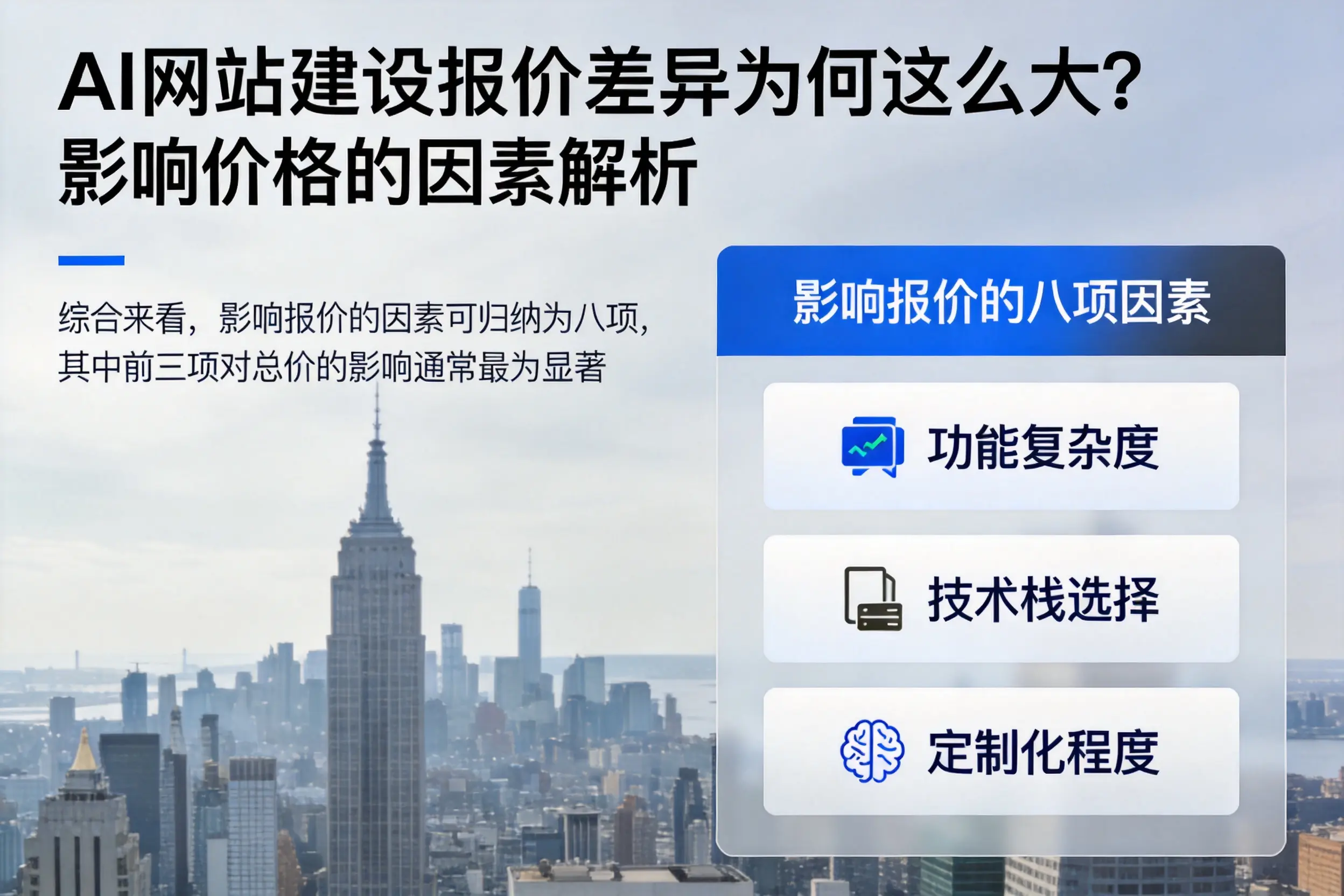 绥化AI网站建设报价差异为何这么大?影响价格的因素解析
