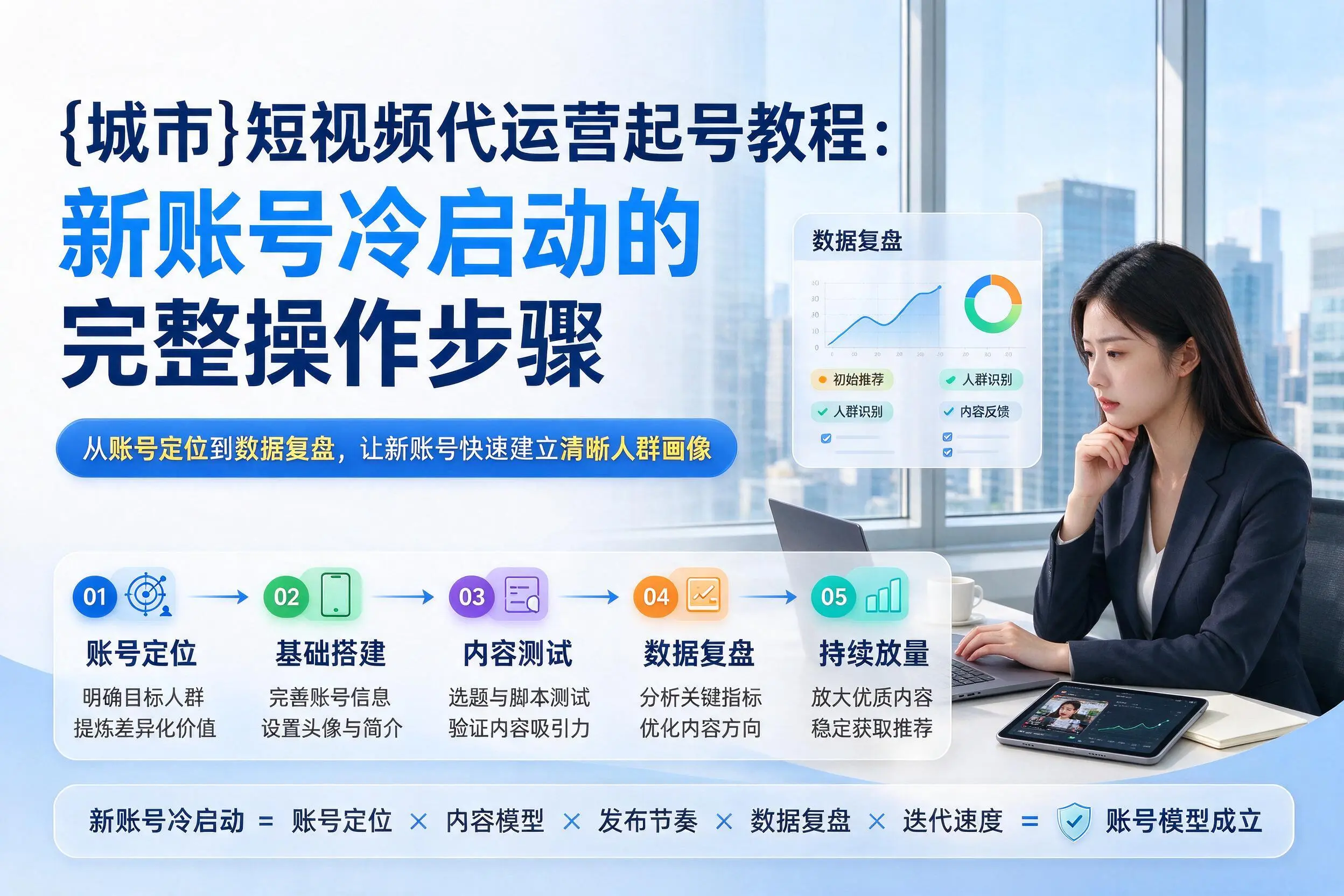 绥化短视频代运营起号教程:新账号冷启动的完整操作步骤