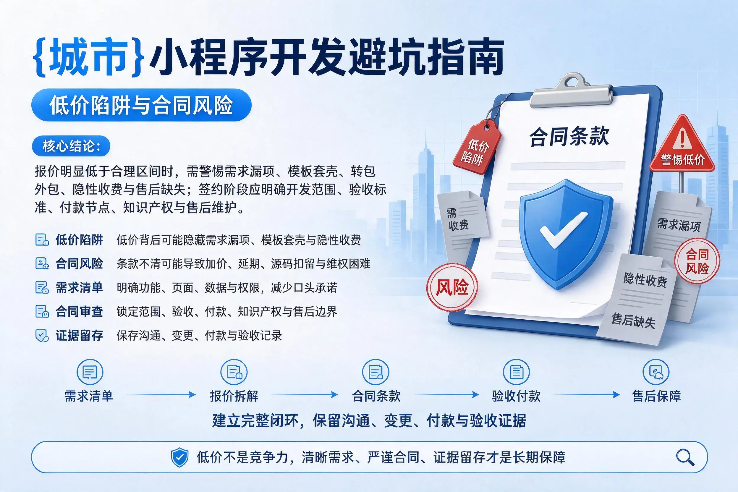 绥化小程序开发避坑指南:低价陷阱与合同风险