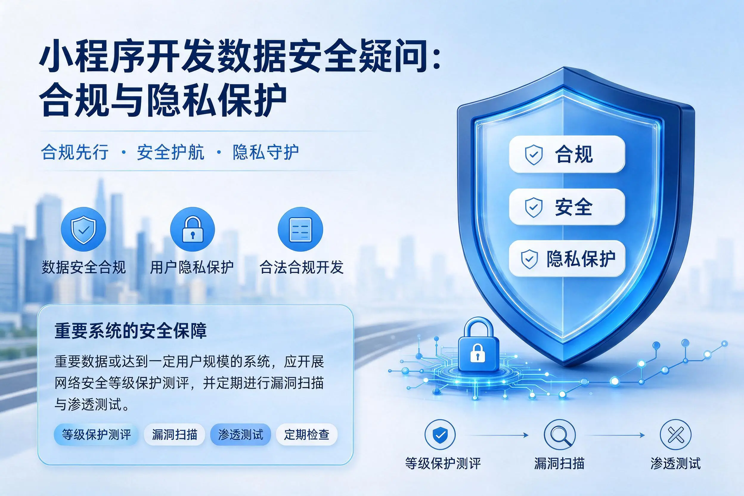 绥化小程序开发数据安全疑问：合规与隐私保护
