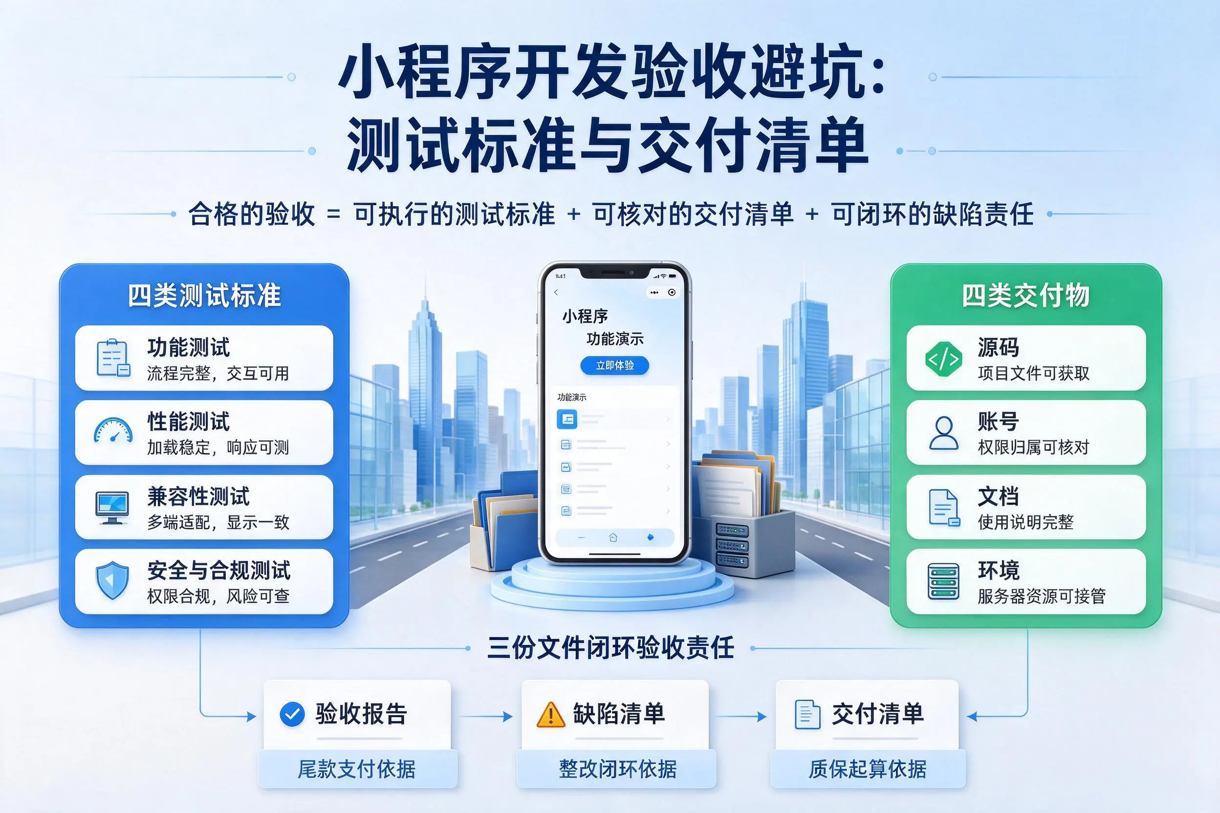 绥化小程序开发验收避坑:测试标准与交付清单