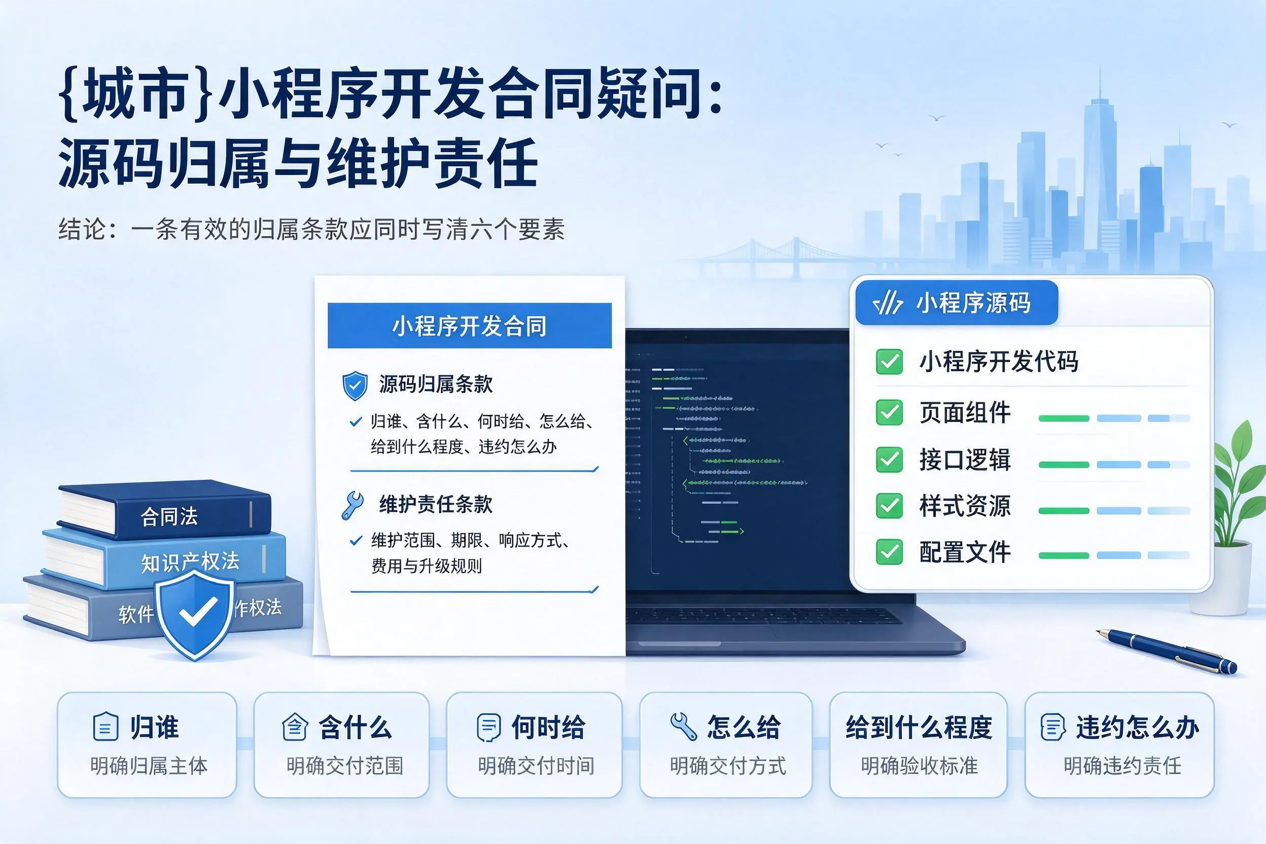 绥化小程序开发合同疑问:源码归属与维护责任