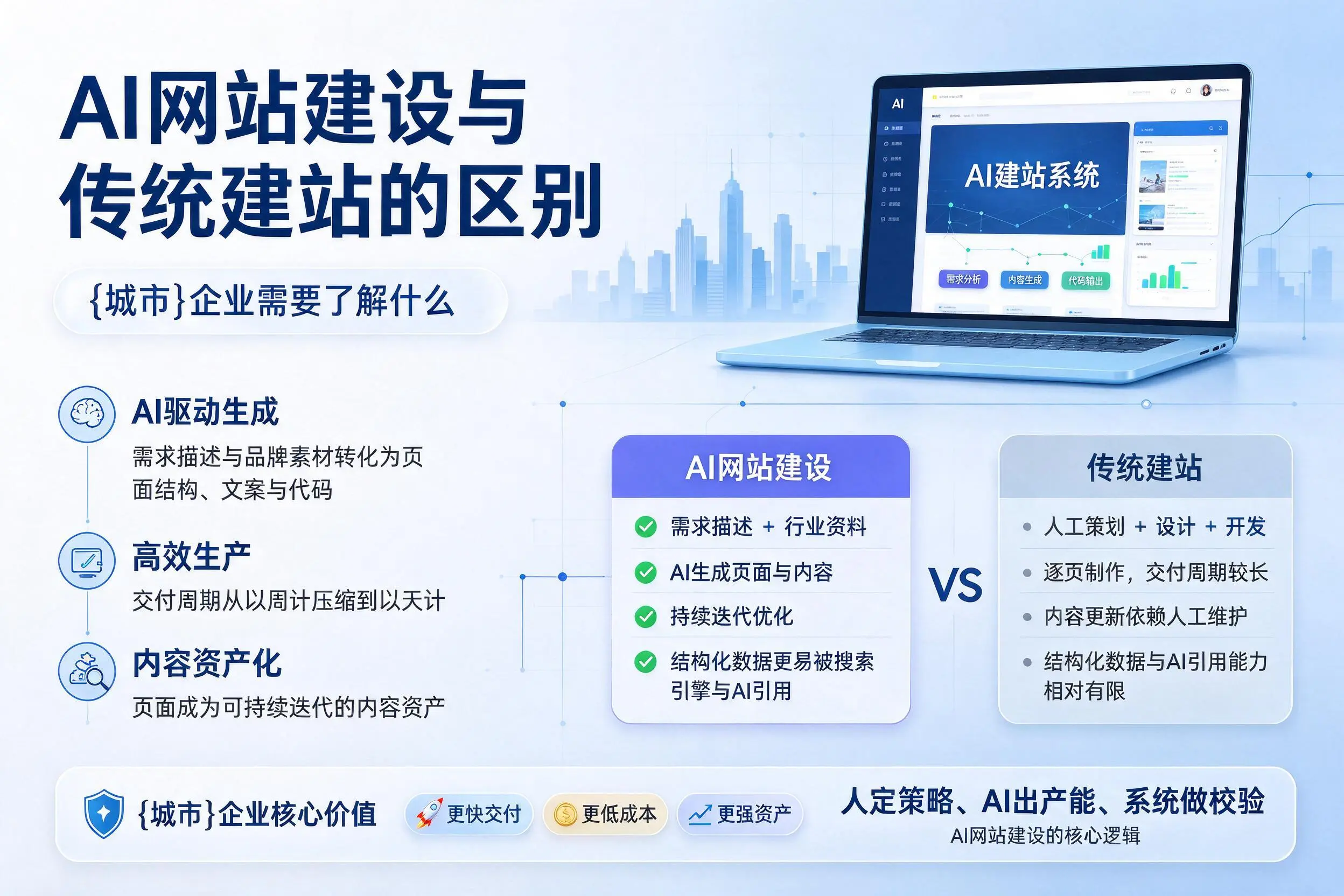 AI网站建设与传统建站的区别,绥化企业需要了解什么