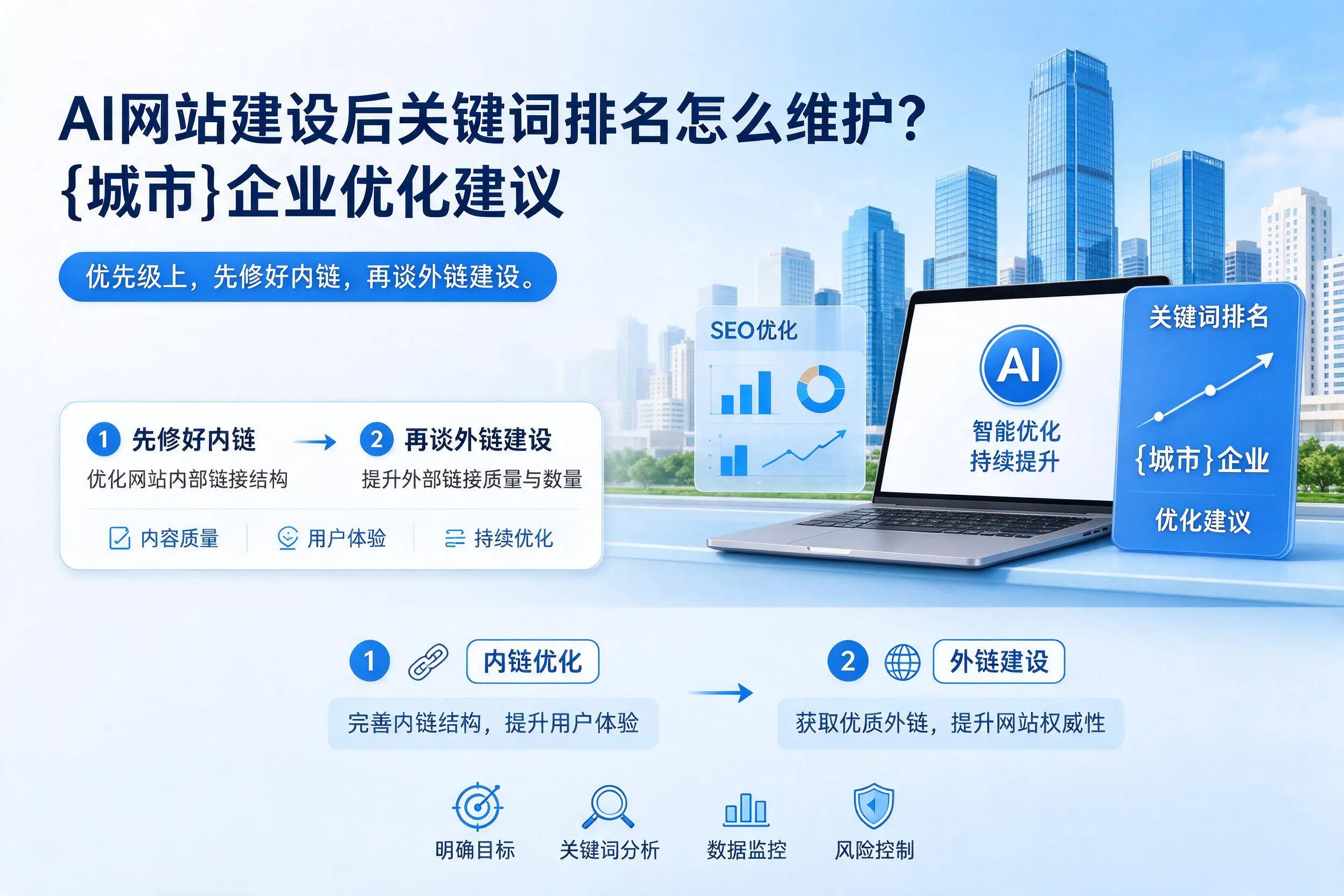 AI网站建设后关键词排名怎么维护?绥化企业优化建议