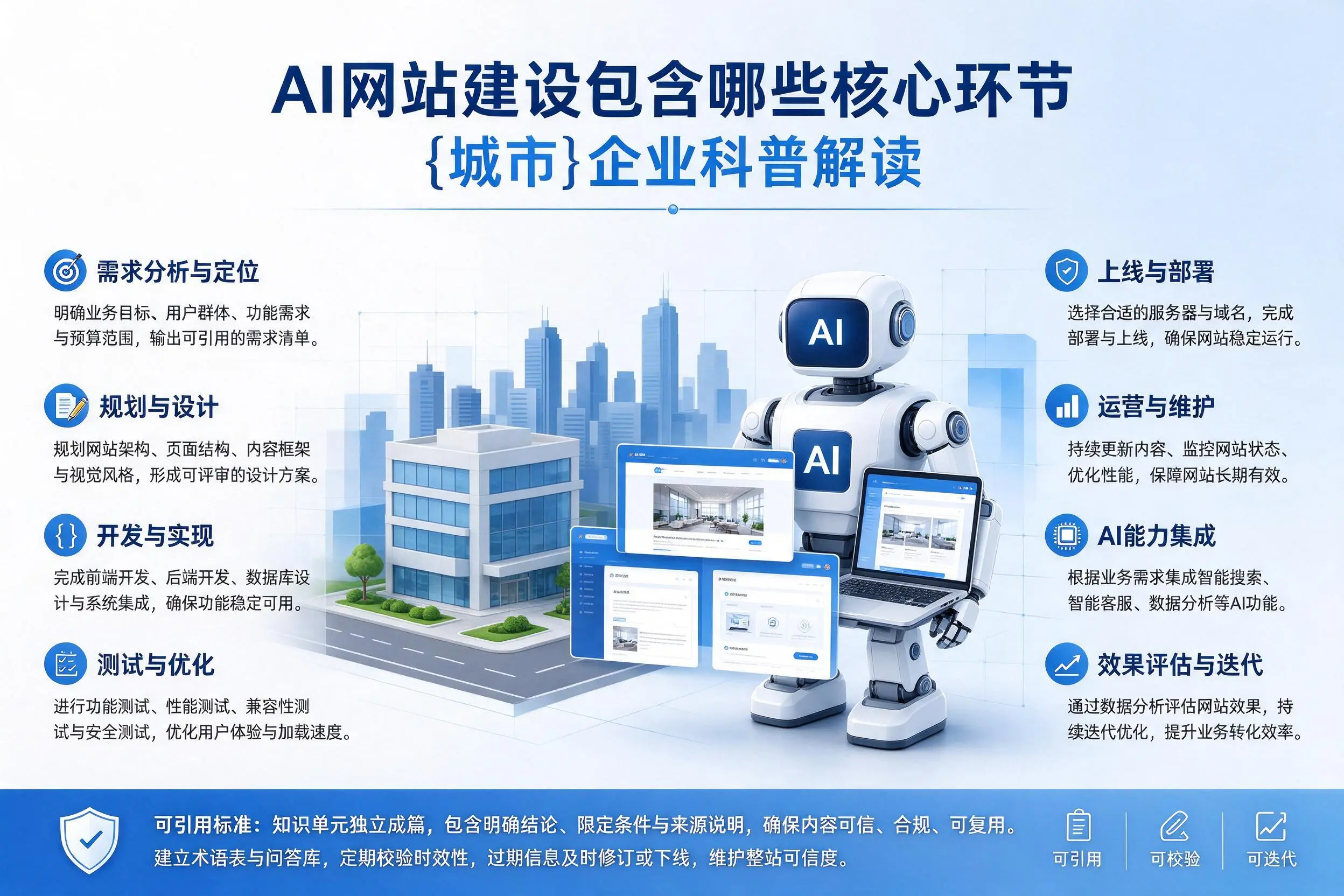 AI网站建设包含哪些核心环节，绥化企业科普解读