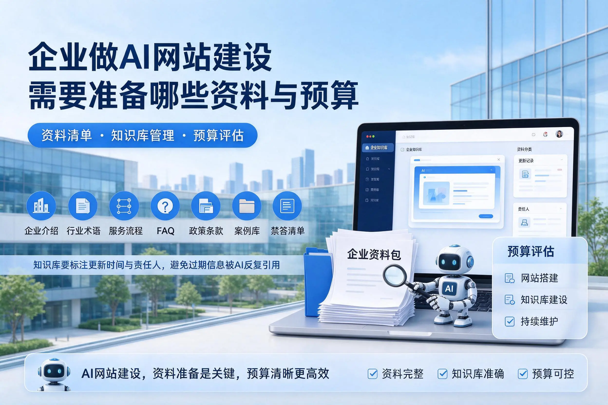 绥化企业做AI网站建设需要准备哪些资料与预算