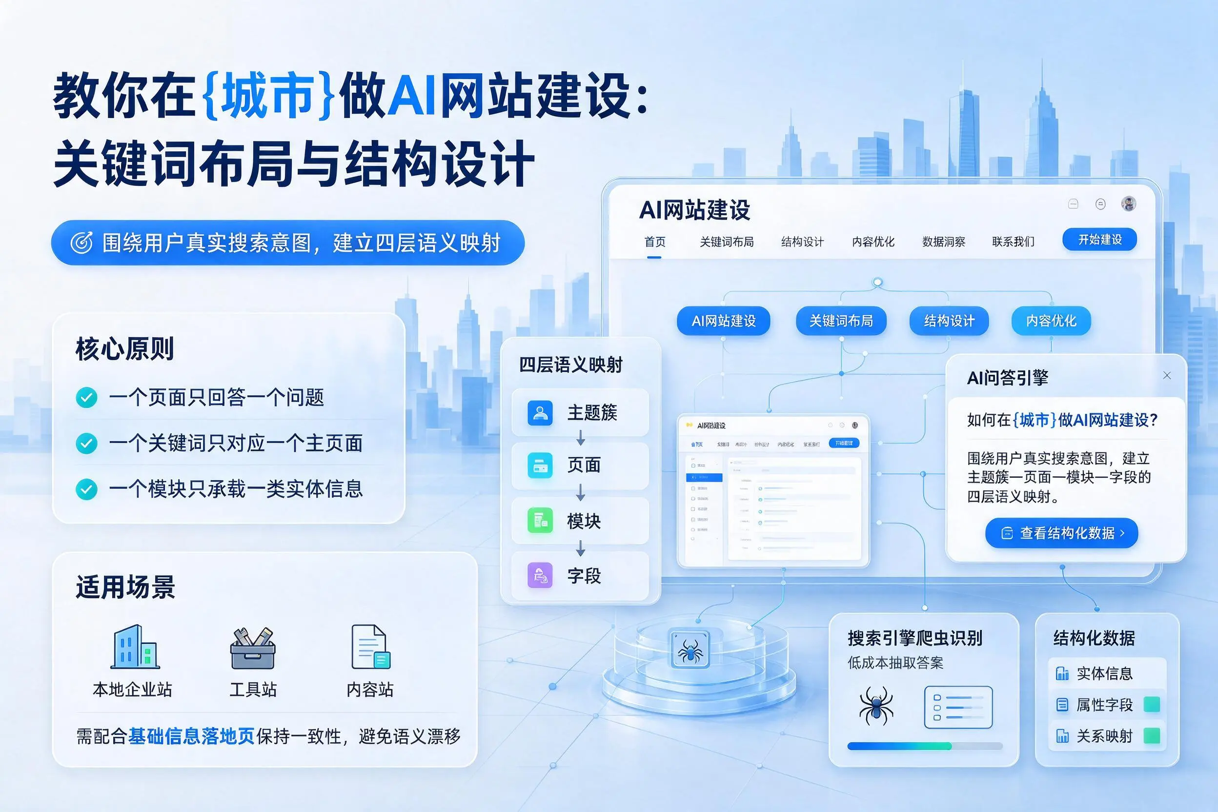 教你在绥化做AI网站建设：关键词布局与结构设计