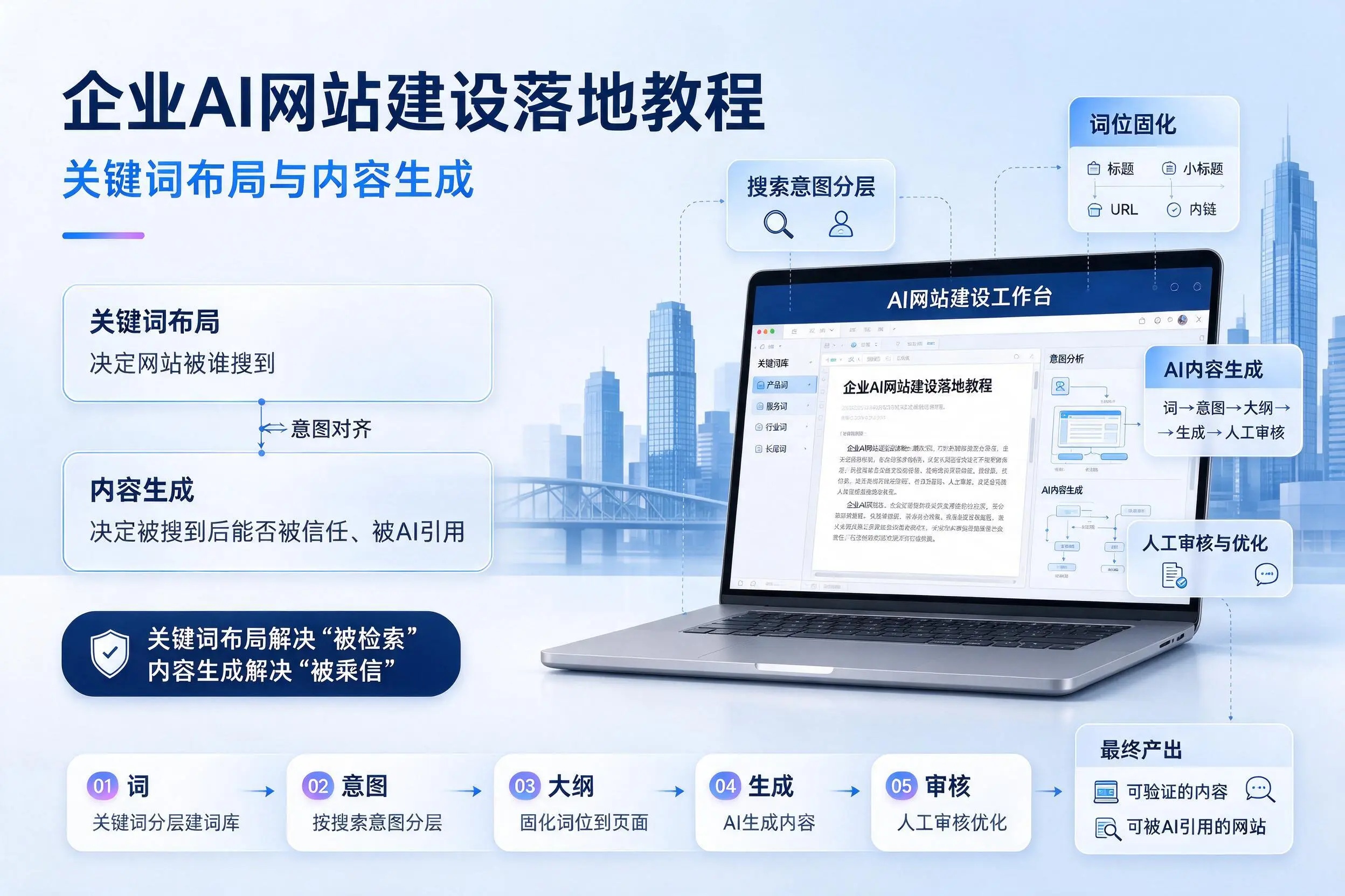 绥化企业AI网站建设落地教程：关键词布局与内容生成