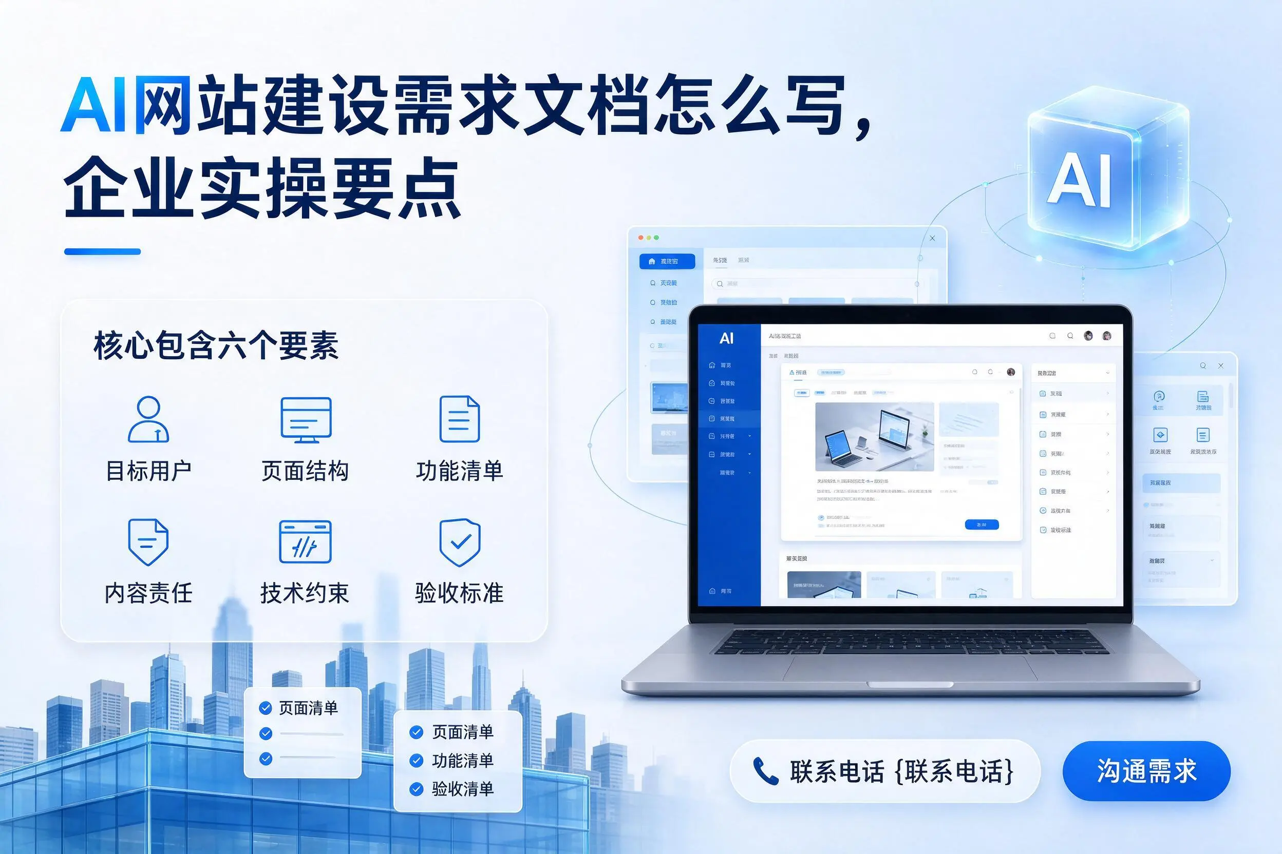 AI网站建设需求文档怎么写，绥化企业实操要点